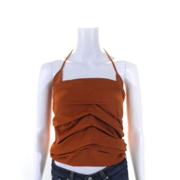 MONSE Ruched Halter Top - Picture 1 of 6